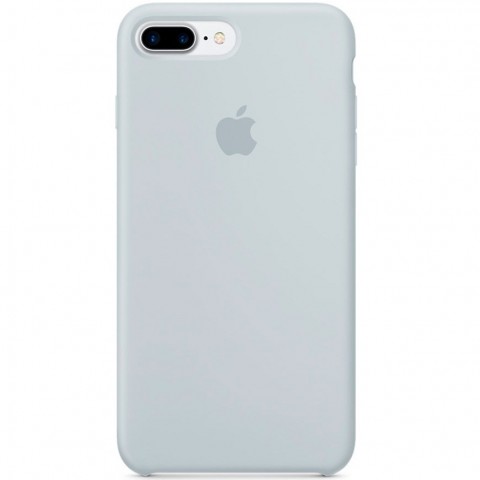 Чехол силиконовый для iPhone 7 Plus / 8 Plus, дымчато-голубой