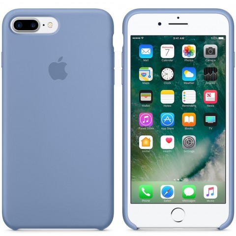 Чехол силиконовый для iPhone 7 Plus / 8 Plus, лазурный-1