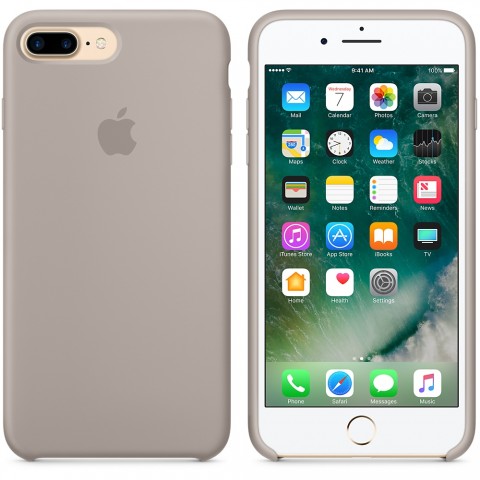 Чехол силиконовый для iPhone 7 Plus / 8 Plus, "морская галька"-1