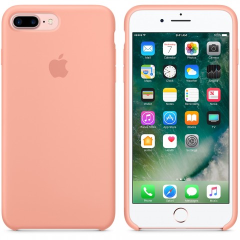 Чехол силиконовый для iPhone 7 Plus / 8 Plus, "розовый фламинго"-1