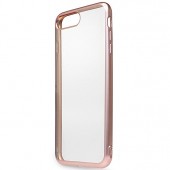 Чехол-накладка для iPhone 7 plus / 8 Plus силиконовый с рамкой, розовый Чехол-накладка для iPhone 7 plus / 8 Plus силиконовый с рамкой, розовый