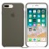 Чехол силиконовый для iPhone 7 Plus / 8 Plus, тёмно-оливковый