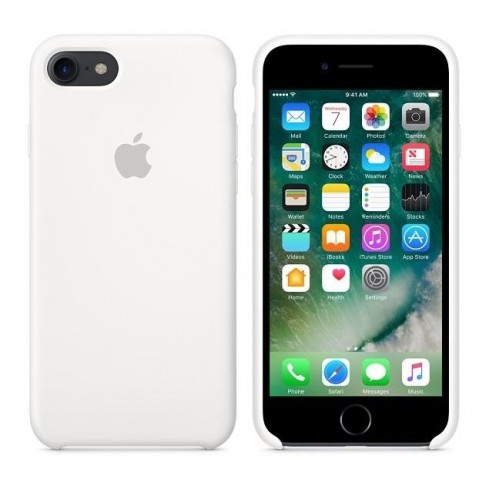 Чехол силиконовый для iphone-8/7, белый-1