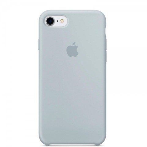Чехол силиконовый для iphone-8/7, дымчато-голубой