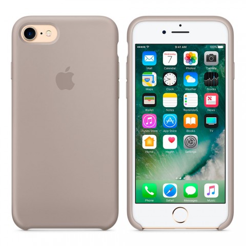 Чехол силиконовый для iphone-8/7, "морская галька"-1