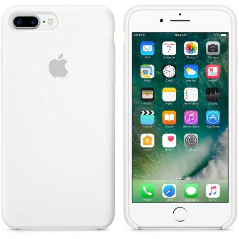 Чехол силиконовый для iPhone 7 plus / 8 Plus, белый-1