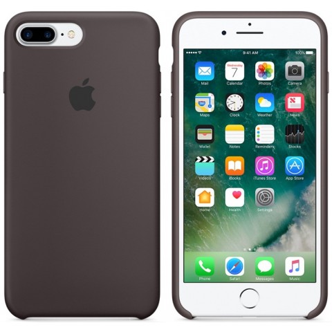 Чехол силиконовый для iPhone 7 Plus / 8 Plus, "темное какао"-1