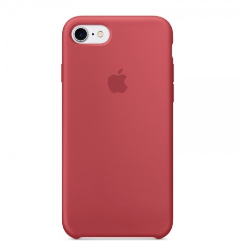 Чехол силиконовый для iphone-8/7, "розовая камелия"