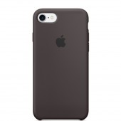 Чехол силиконовый для iphone-8/7, "тёмное какао"