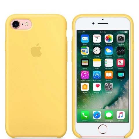 Чехол силиконовый для iphone-8/7, "жёлтая пыльца"-1