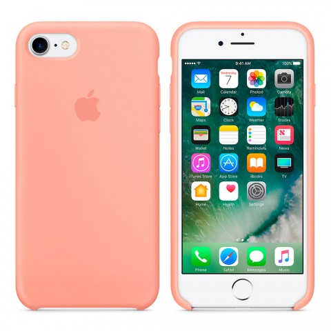 Чехол силиконовый для iphone-8/7, "розовый фламинго"-1
