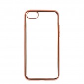 Чехол-накладка для iphone-8/7 силиконовый с рамкой, золотой Чехол-накладка для iphone-8/7 силиконовый с рамкой, золотой