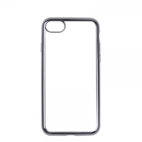 Чехол-накладка для iphone-8/7 силиконовый с рамкой, серый