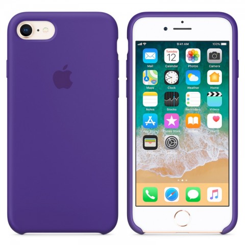 Чехол силиконовый для iphone-8/7, ультрафиолет-3
