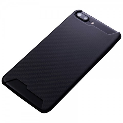 Карбоновый чехол для iPhone 7 Plus/8 Plus, черный, глянцевый