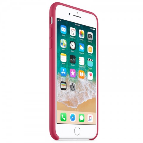 Чехол силиконовый для iPhone 7 Plus / 8 Plus, красная роза-1