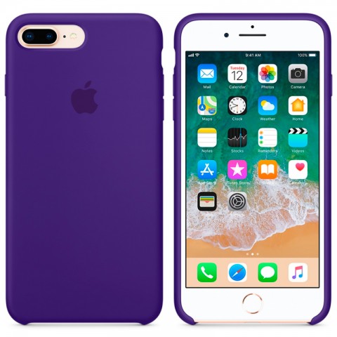 Чехол силиконовый для iPhone 7 Plus / 8 Plus, ультрафиолет-1