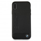 Чехол-накладка кожаный BMW для iPhone X, черный Чехол-накладка кожаный BMW для iPhone X, черный