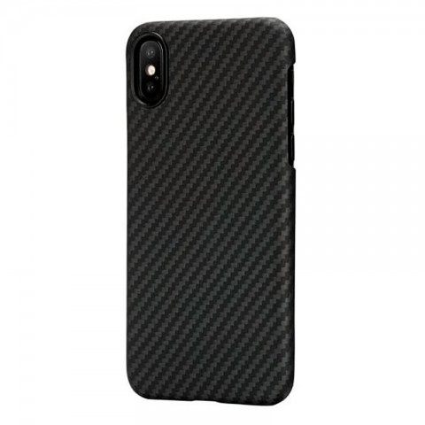 Карбоновый чехол для iPhone X, черный, матовый-3
