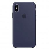 Силиконовый чехол для iPhone X, тёмно-синий Силиконовый чехол для iPhone X, тёмно-синий