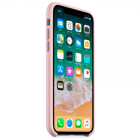 Силиконовый чехол для iPhone X, «розовый песок»-2