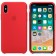 Силиконовый чехол для iPhone X, красный
