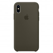 Силиконовый чехол для iPhone X, тёмно-оливковый Силиконовый чехол для iPhone X, тёмно-оливковый