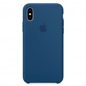 Силиконовый чехол для iPhone X, «тёмный кобальт» Силиконовый чехол для iPhone X, «тёмный кобальт»