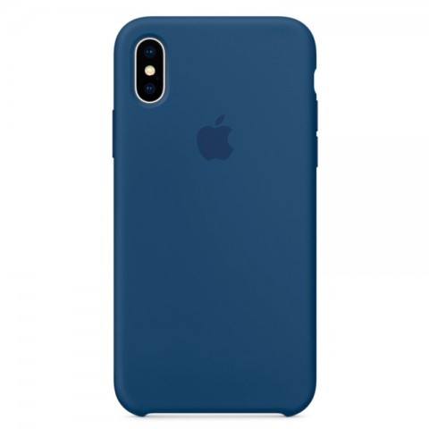 Силиконовый чехол для iPhone X, «тёмный кобальт»