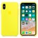 Силиконовый чехол для iPhone X, «желтый неон»