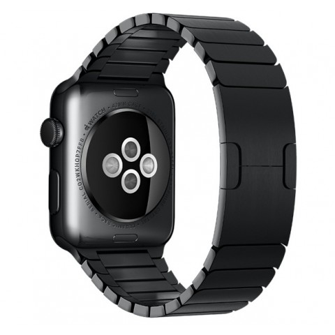 Блочный браслет 42мм для Apple Watch, цвета "чёрный космос"-2