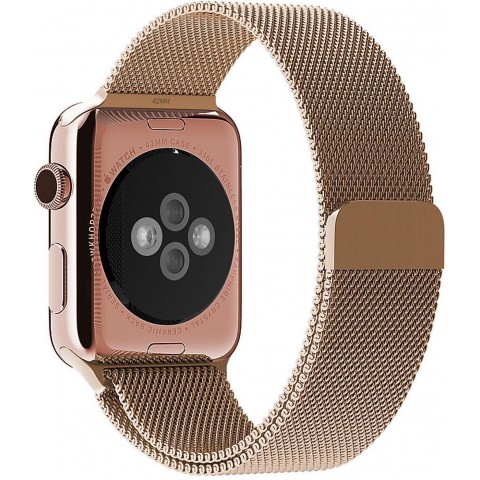 Миланский сетчатый браслет 38/40/41мм для Apple Watch, бронзового цвета-1