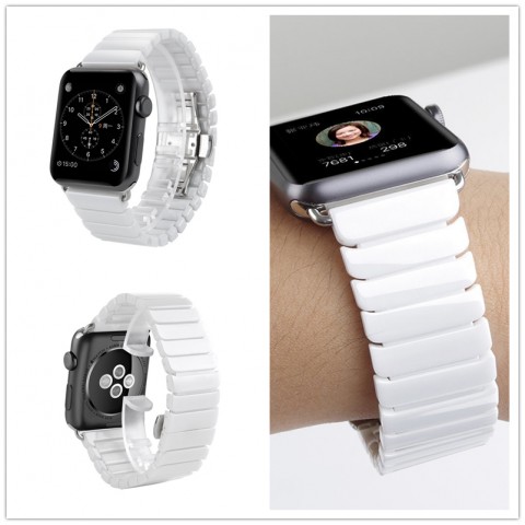 Браслет керамический для Apple Watch 42mm, белый-1