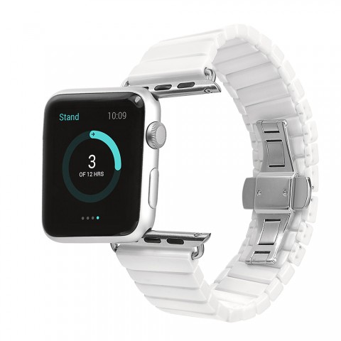 Браслет керамический для Apple Watch 42mm, белый-2