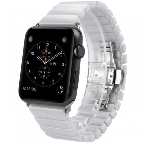 Браслет керамический для Apple Watch 42mm, белый-3