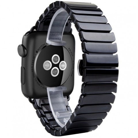Браслет керамический для Apple Watch 42mm, черный
