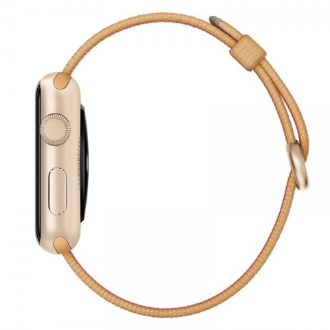 Ремешок из плетёного нейлона 42/44мм для Apple Watch, ореховый/голубой-3