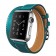 Ремешок Double Tour кожаный для Apple Watch 38/40/41mm, голубой