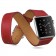 Ремешок Double Tour кожаный для Apple Watch 42/44/45mm, красный