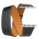 Ремешок Double Tour кожаный для Apple Watch 42/44/45mm, серый