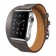 Ремешок Double Tour кожаный для Apple Watch 42/44/45mm, серый