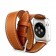 Ремешок Double Tour кожаный для Apple Watch 42/44/45mm, коричневый