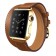 Ремешок Double Tour кожаный для Apple Watch 42/44/45mm, коричневый