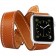 Ремешок Double Tour кожаный для Apple Watch 42/44/45mm, коричневый