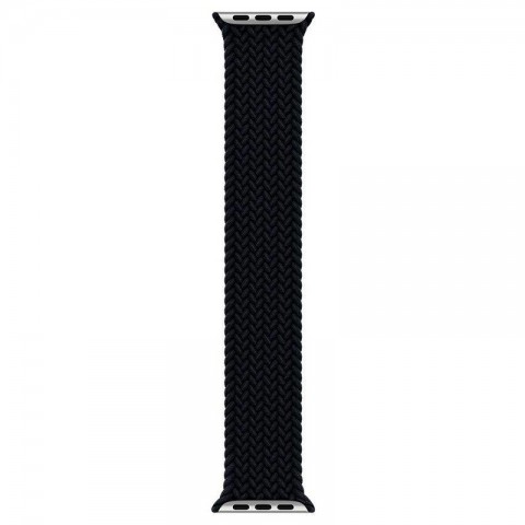 Монобраслет плетеный 38/40/41мм для Apple Watch, размер S, черный