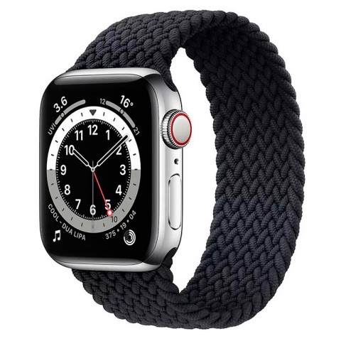 Монобраслет плетеный 38/40/41мм для Apple Watch, размер S, темно-серый-2