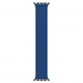 Монобраслет плетеный 38/40/41мм для Apple Watch, размер S, синий Монобраслет плетеный 38/40/41мм для Apple Watch, размер S, синий
