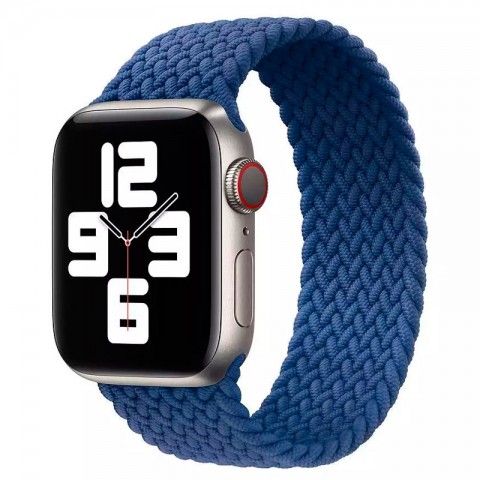 Монобраслет плетеный 38/40/41мм для Apple Watch, размер S, синий-1