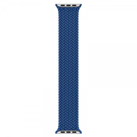 Монобраслет плетеный 38/40/41мм для Apple Watch, размер S, синий