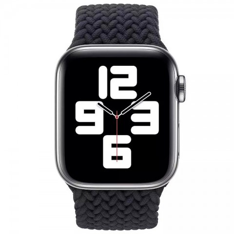 Монобраслет плетеный 38/40/41мм для Apple Watch, размер S, черный-2